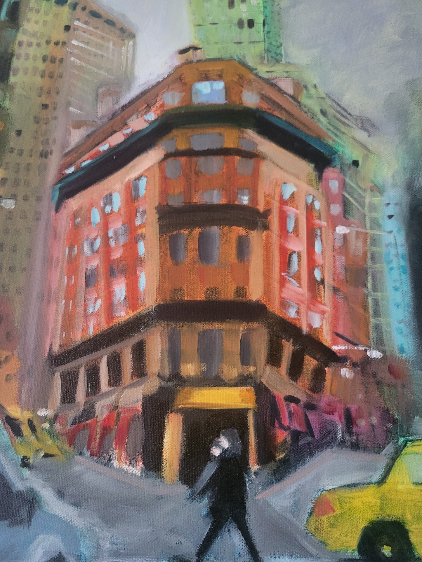 New York City - Original Oil Painting on a 59.4cm x 42cm Canvas