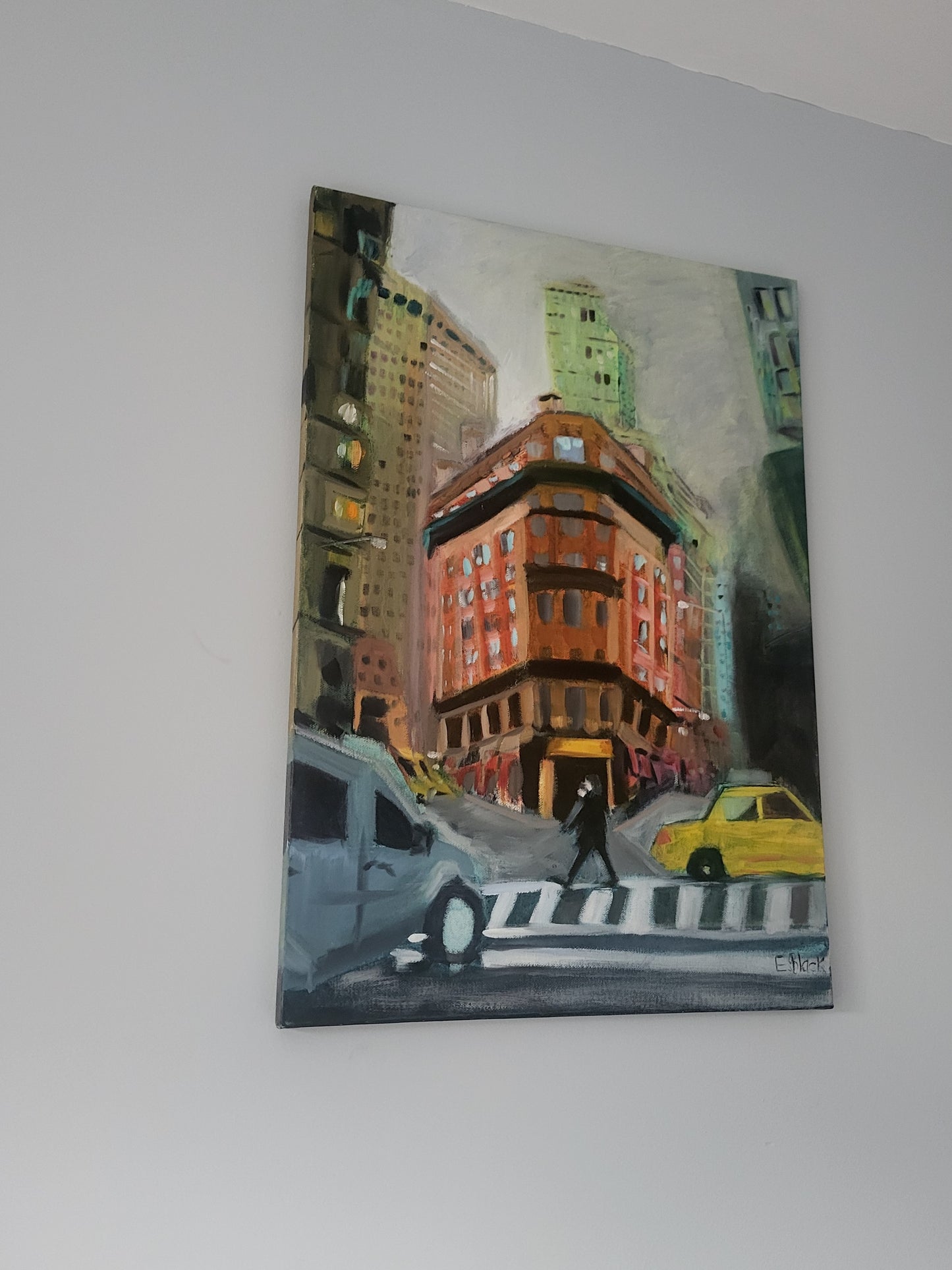 New York City - Original Oil Painting on a 59.4cm x 42cm Canvas