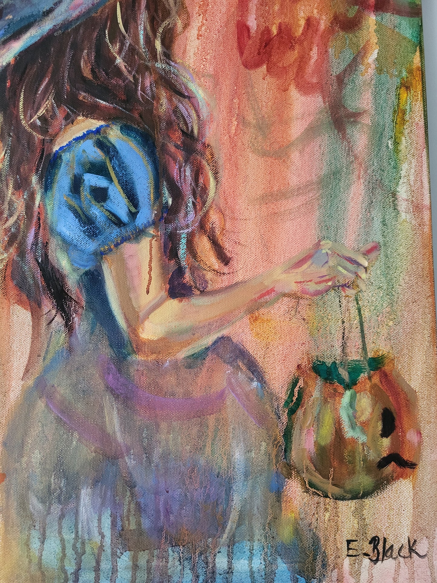 Little Witch - Original Oil Painting on a 59.4cm x 42cm Canvas