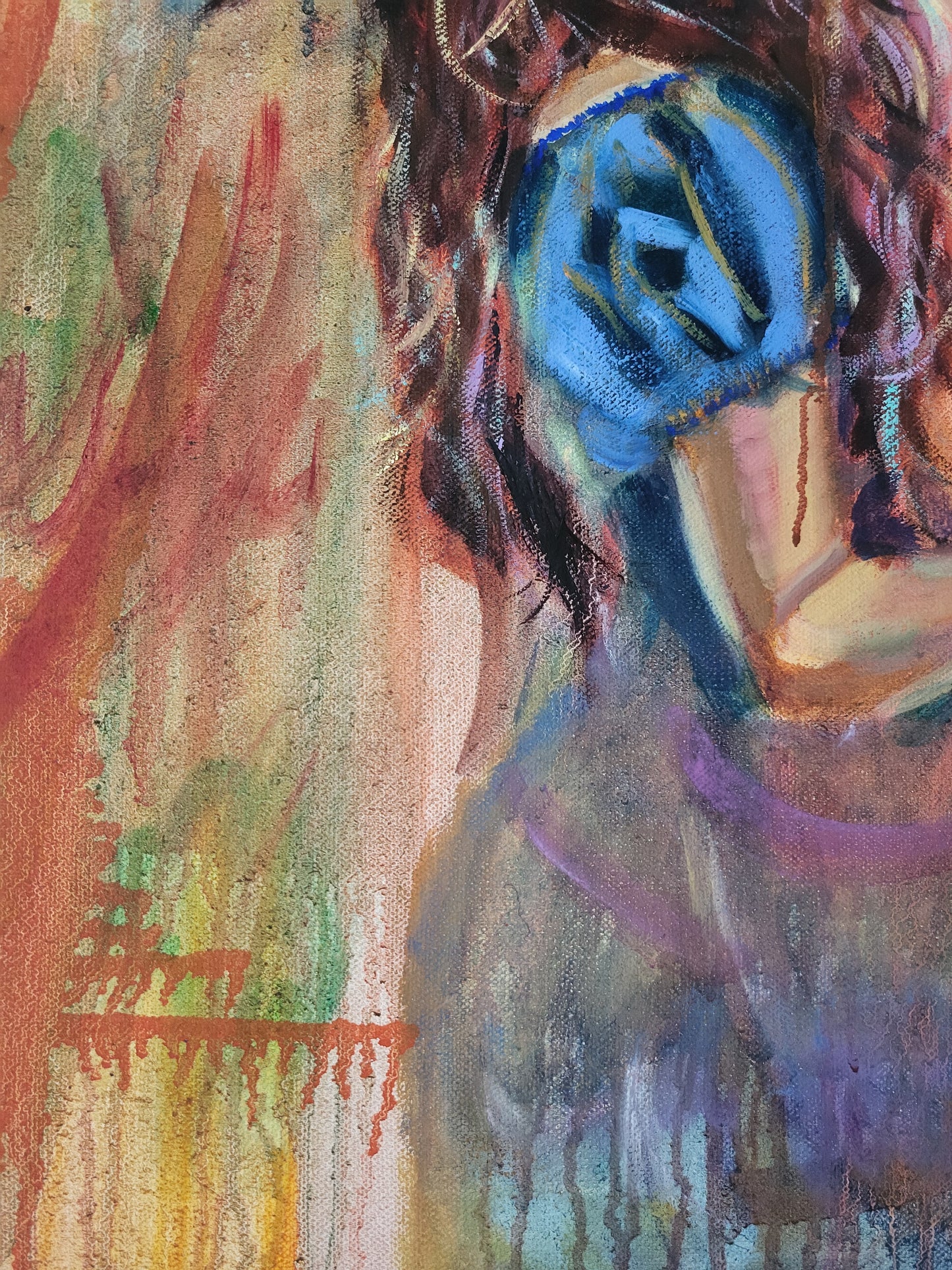 Little Witch - Original Oil Painting on a 59.4cm x 42cm Canvas
