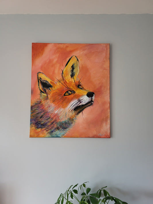 The Fox - Original Oil on a 50cm v 60cm Canvas
