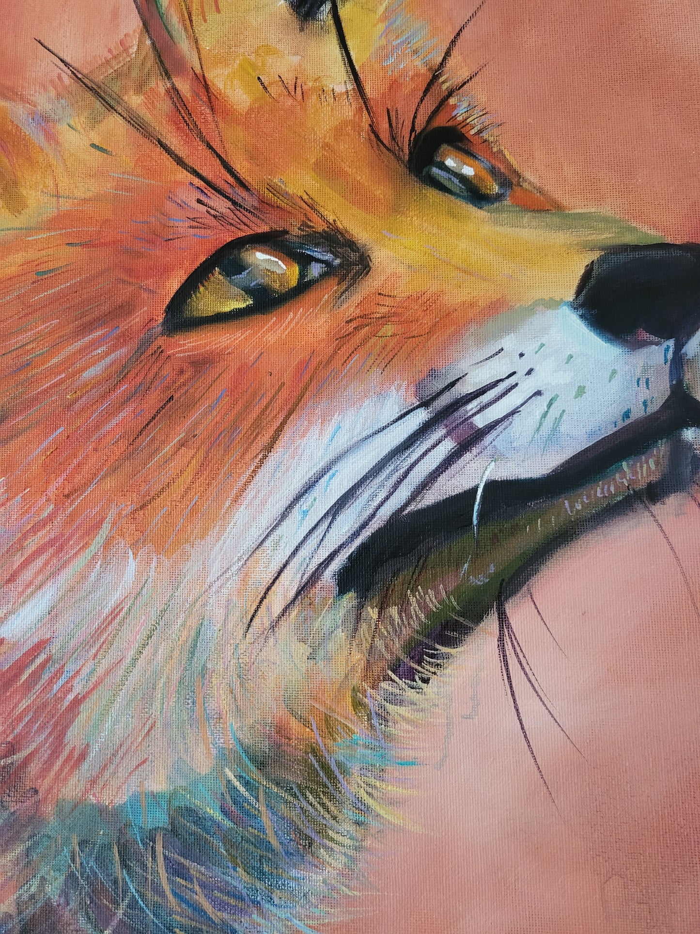 The Fox - Original Oil on a 50cm v 60cm Canvas