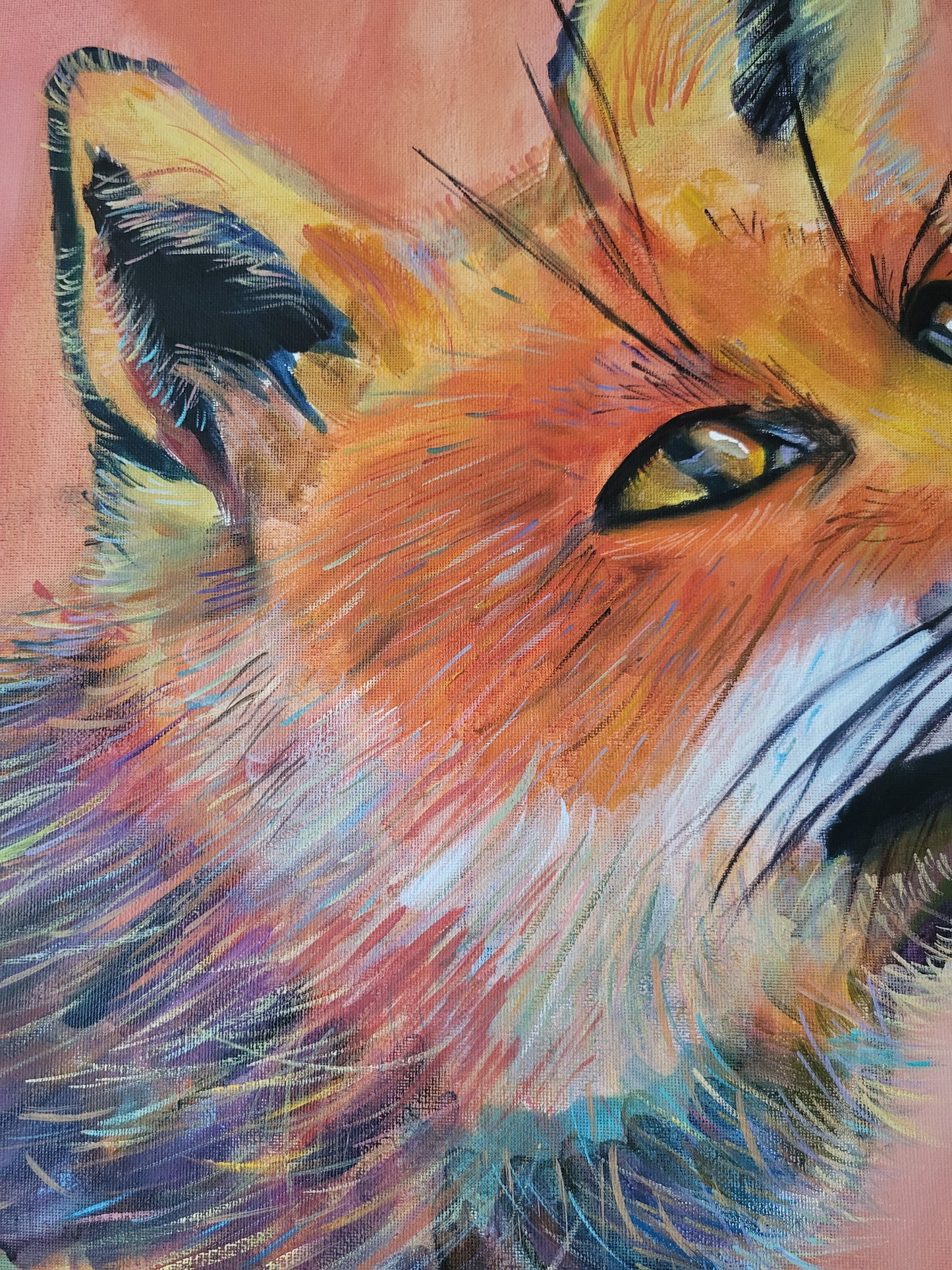 The Fox - Original Oil on a 50cm v 60cm Canvas