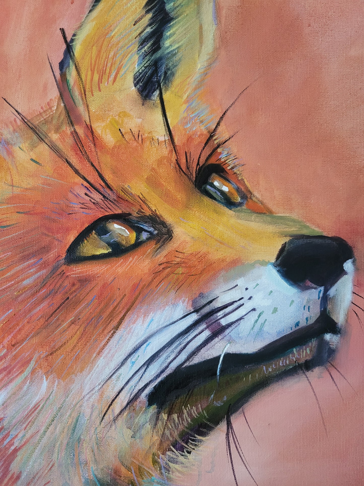 The Fox - Original Oil on a 50cm v 60cm Canvas