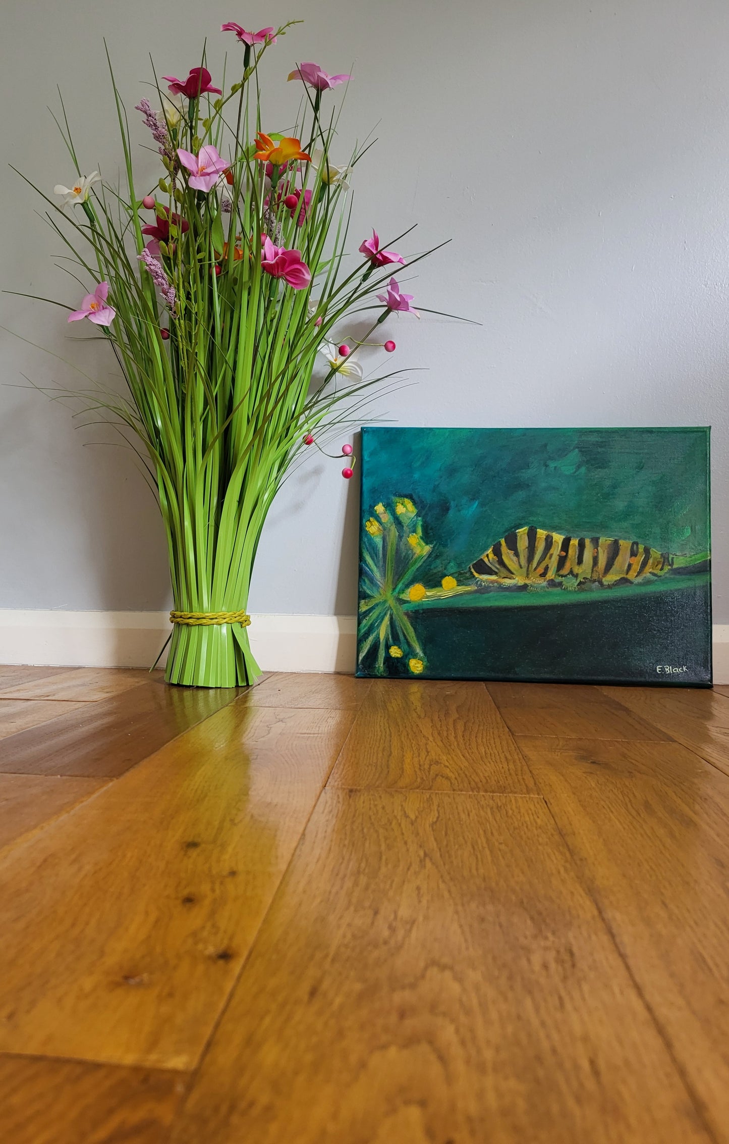 Original Oil Painting - Caterpillar on a 30cm x 40cm Canvas