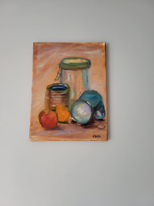 Still Life Alla Prima - Original Oil on 30cm x 40cm Canvas