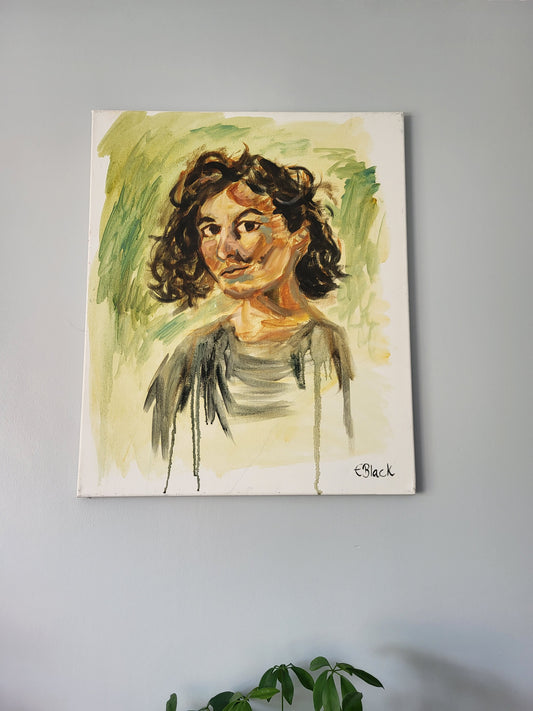 The Girl - Original Alla Prima Oil on 50cm x 60cm Canvas