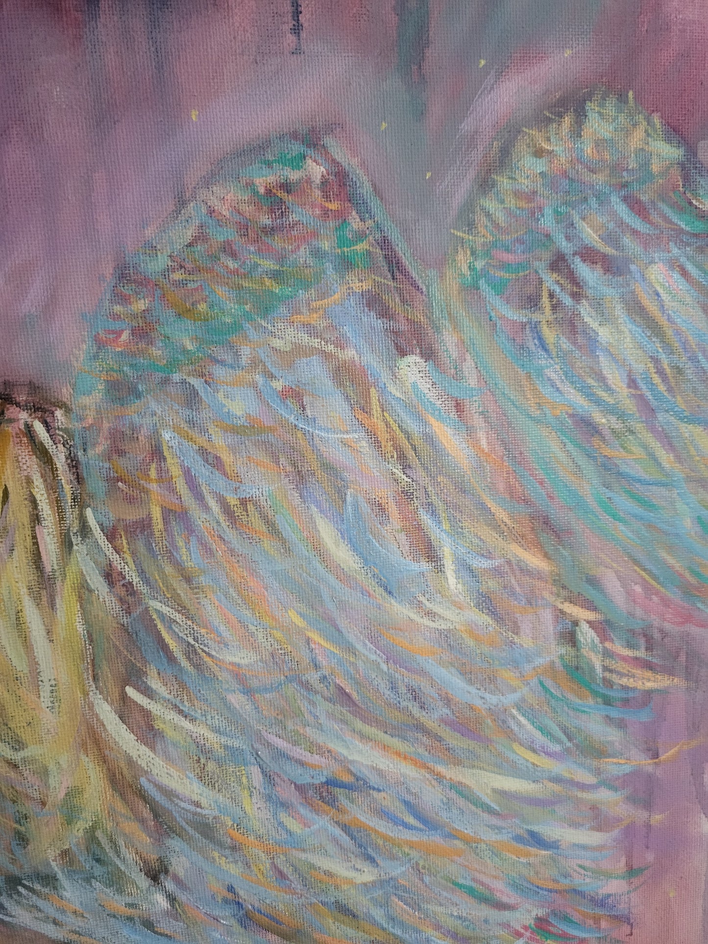 Picture of multicoloured angel wings.