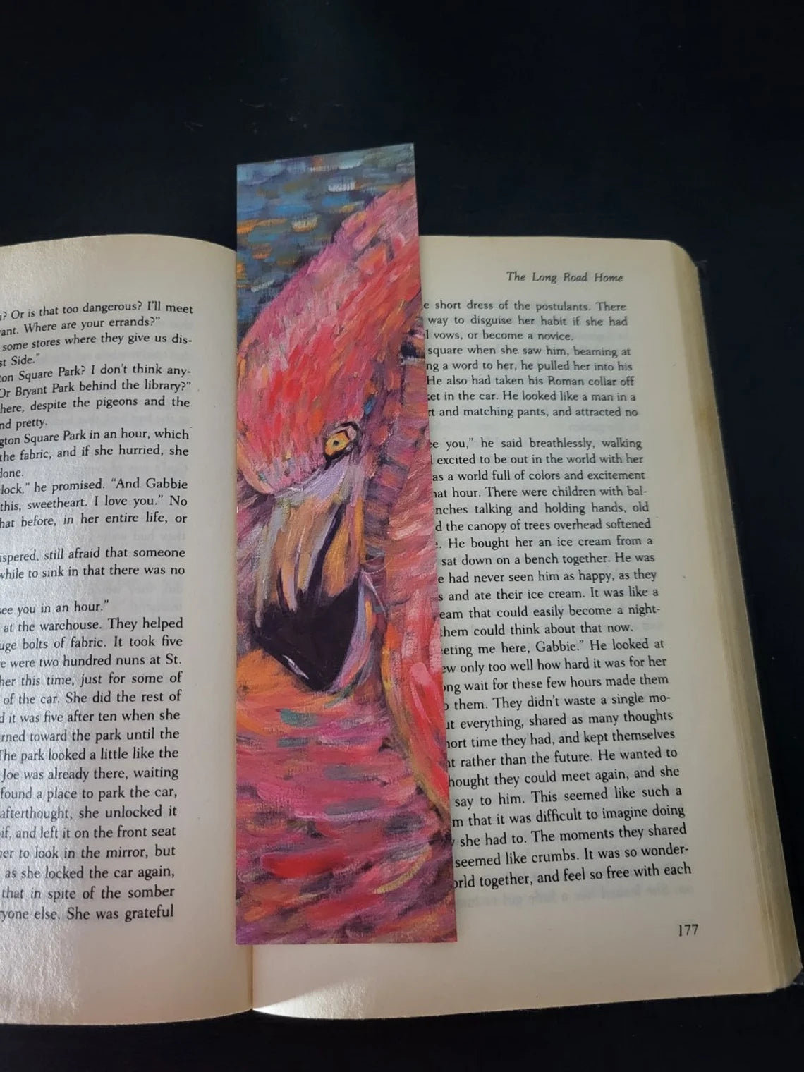 Tropical Bliss - Flamingo Bookmark