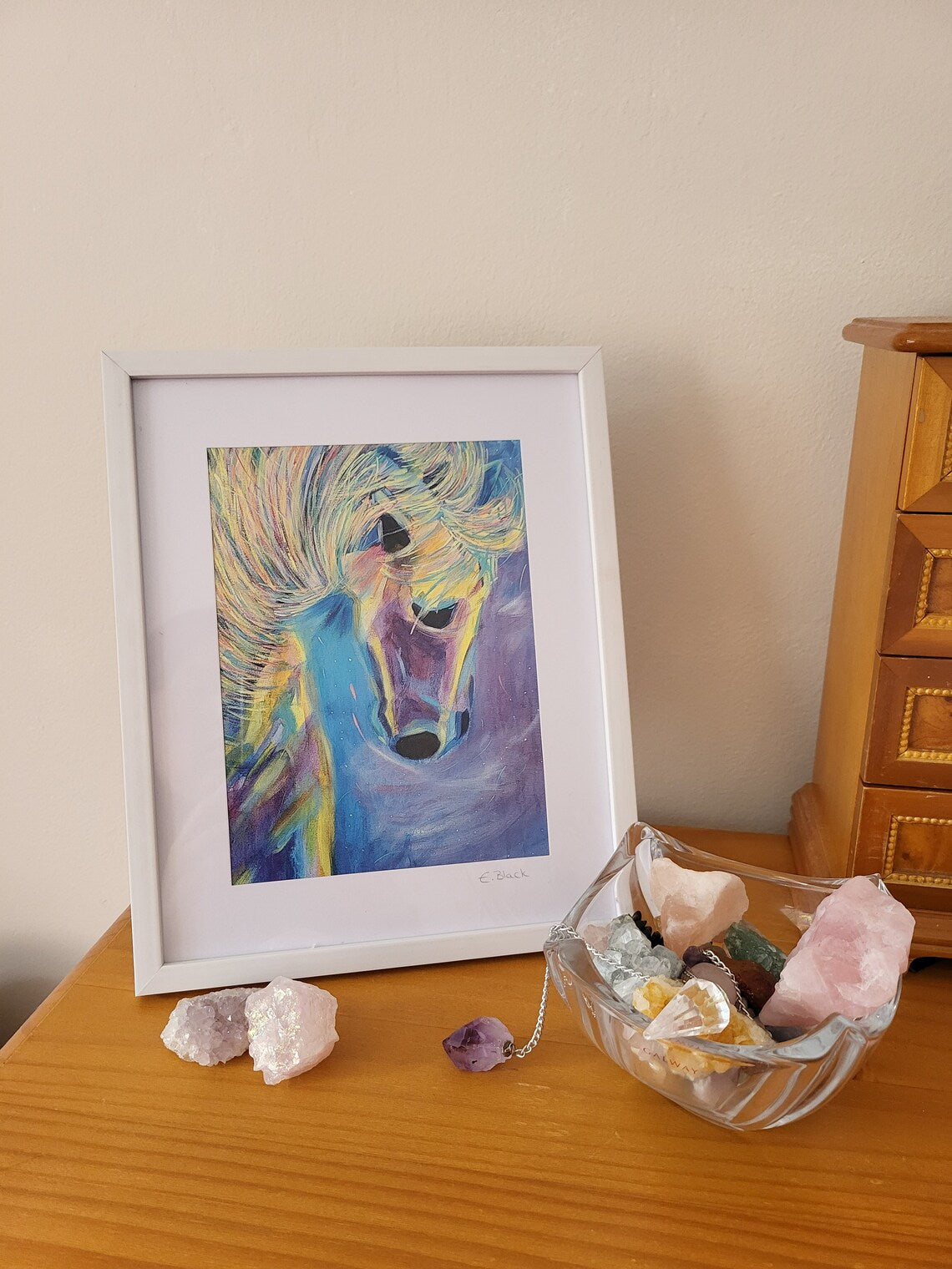 Midnight - Horse A5 Giclee Print