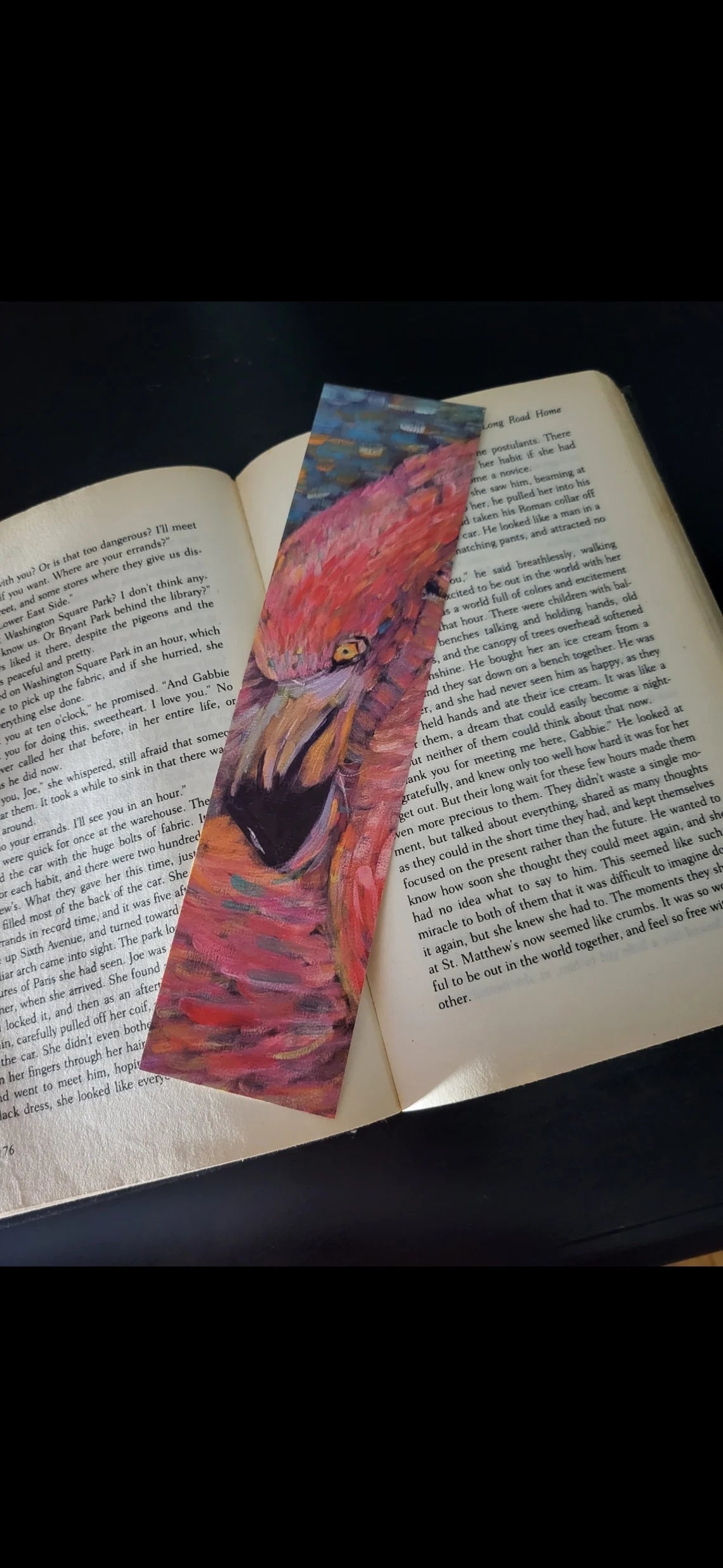 Tropical Bliss - Flamingo Bookmark
