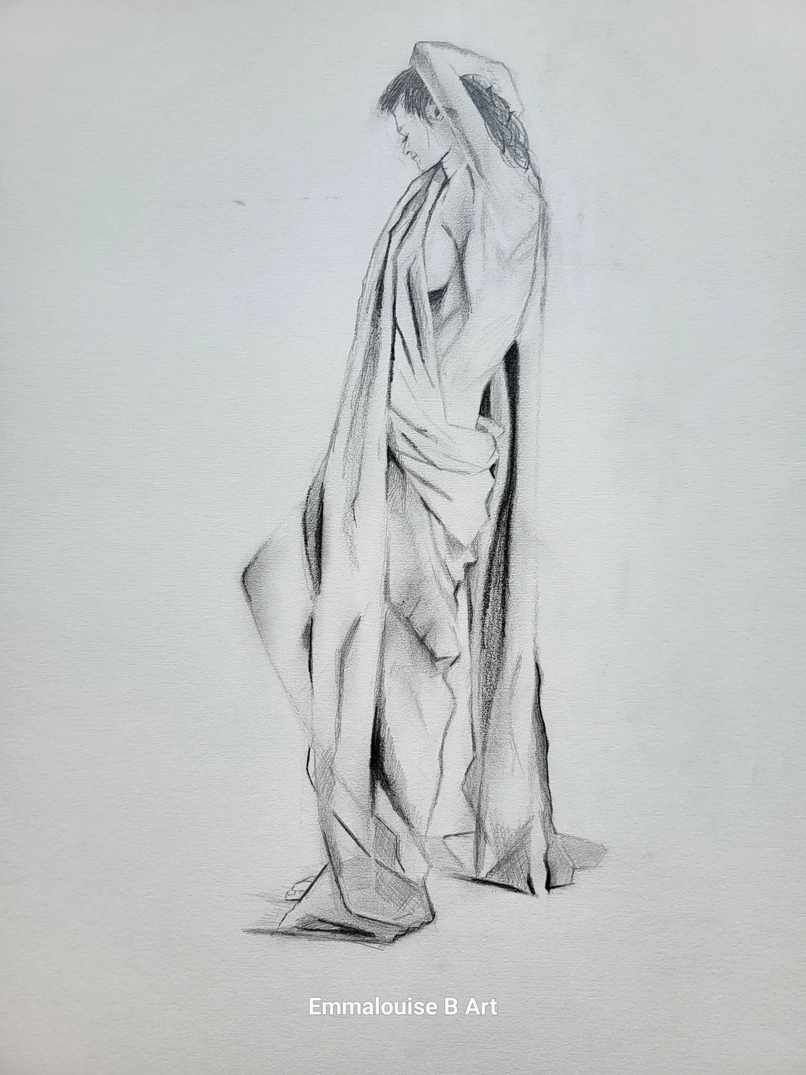 Nonchalant - Original Pencil Drawing on 59.4cm x 42cm Cartridge Paper