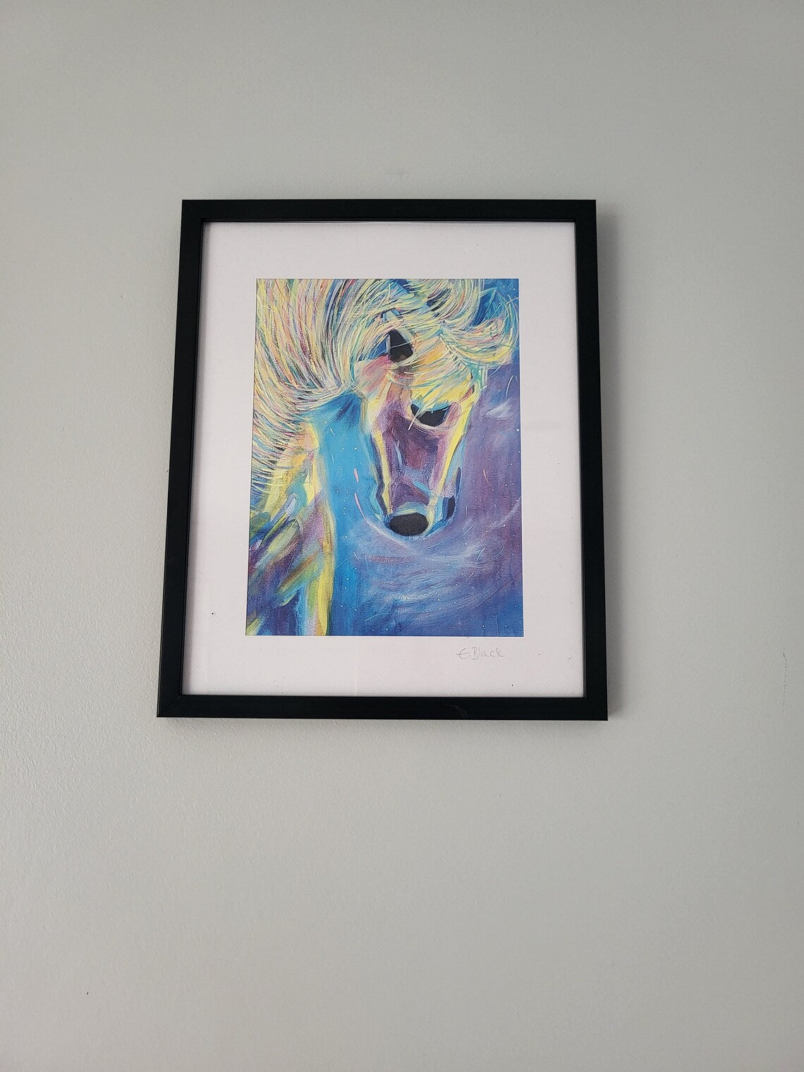 Midnight - Horse A5 Giclee Print