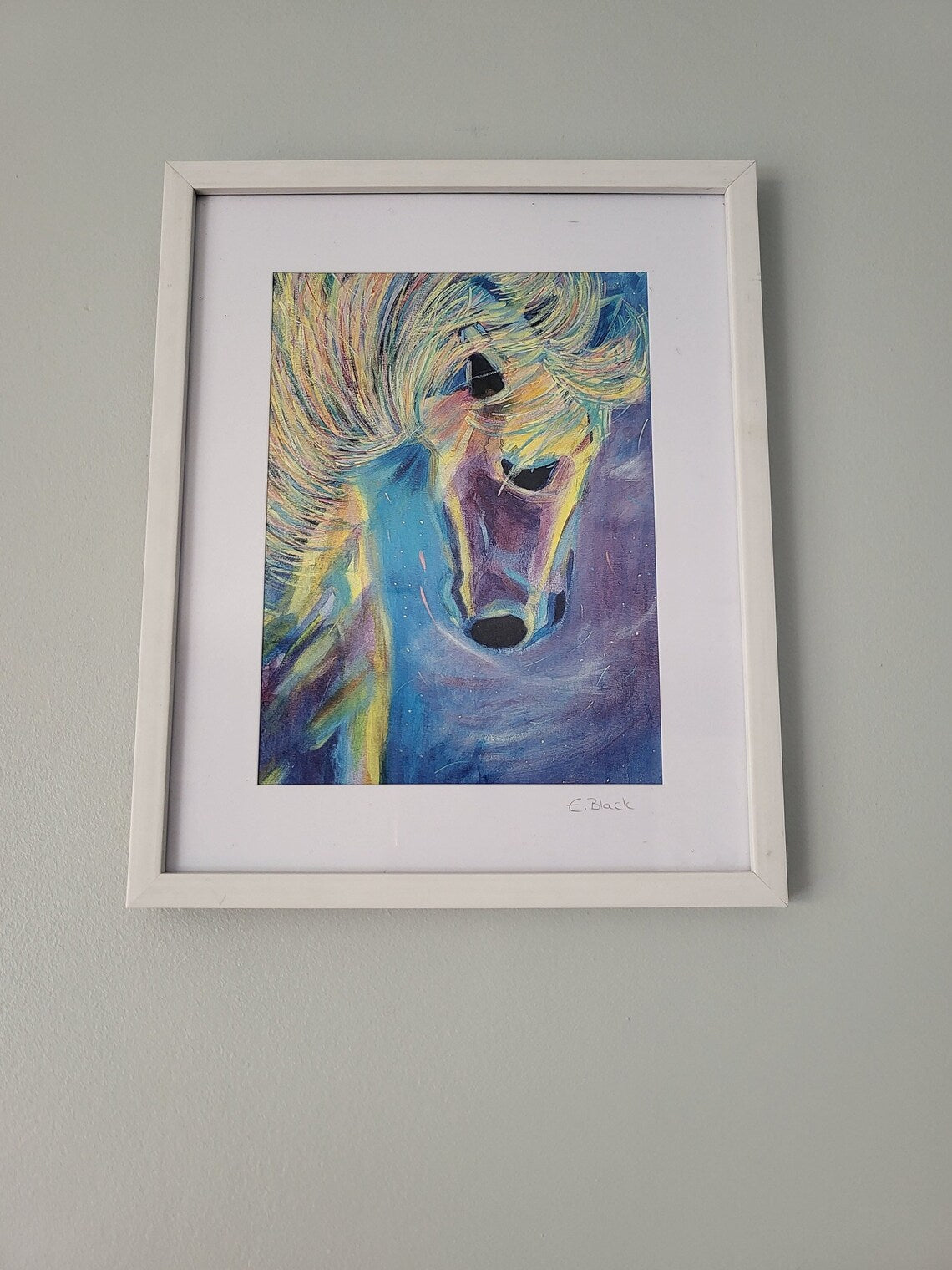 Midnight - Horse A5 Giclee Print