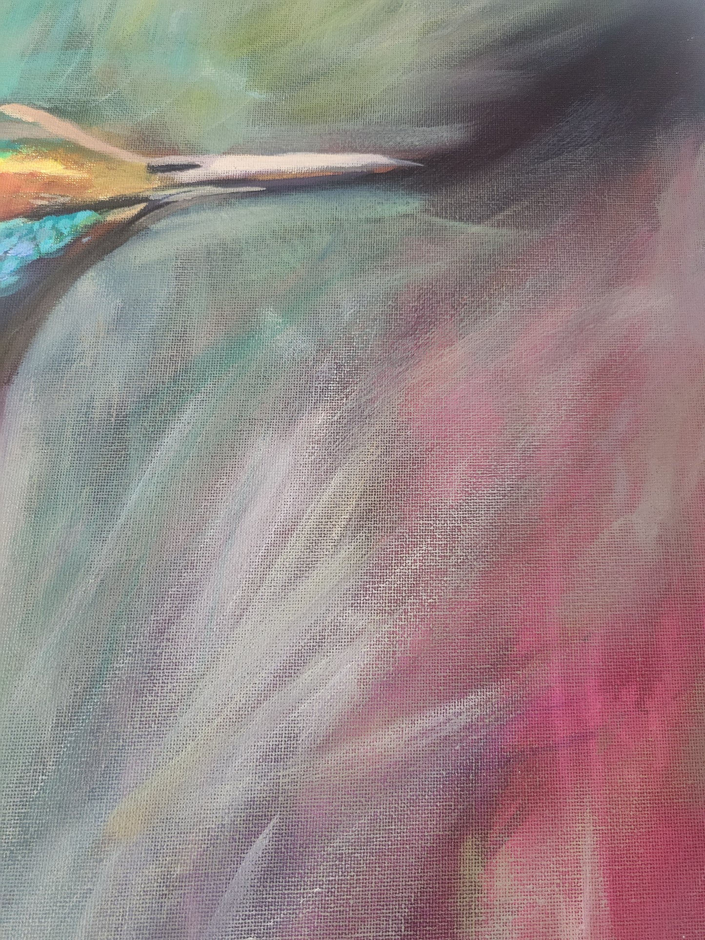Bird - Original Mixed Media Painting on a 50cm x 60cm Canvas
