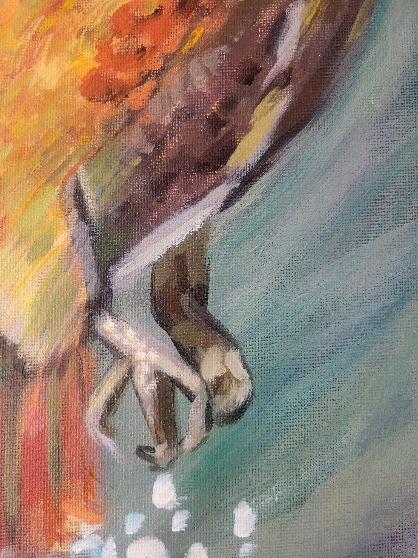 Bird - Original Mixed Media Painting on a 50cm x 60cm Canvas