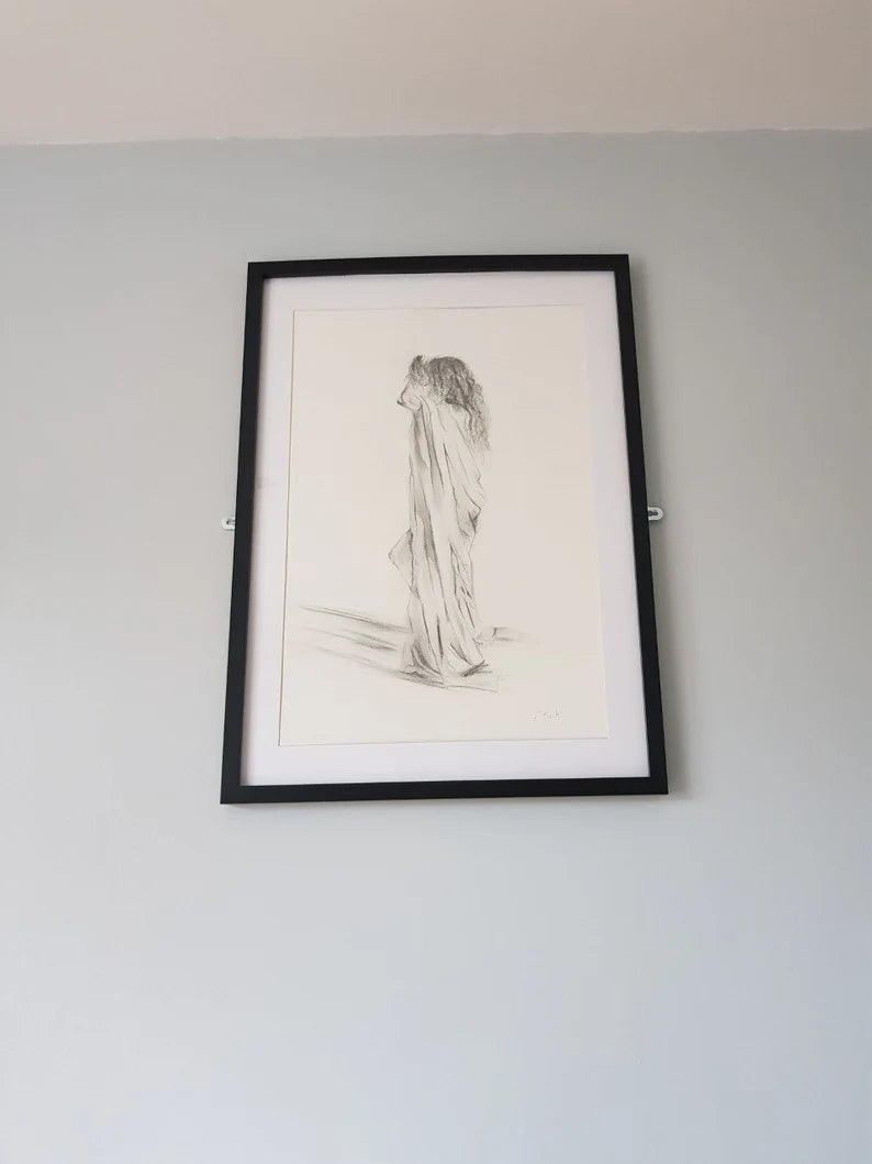 Odessa - Original Pencil Drawing on 59.4cm x 42cm Cartridge Paper